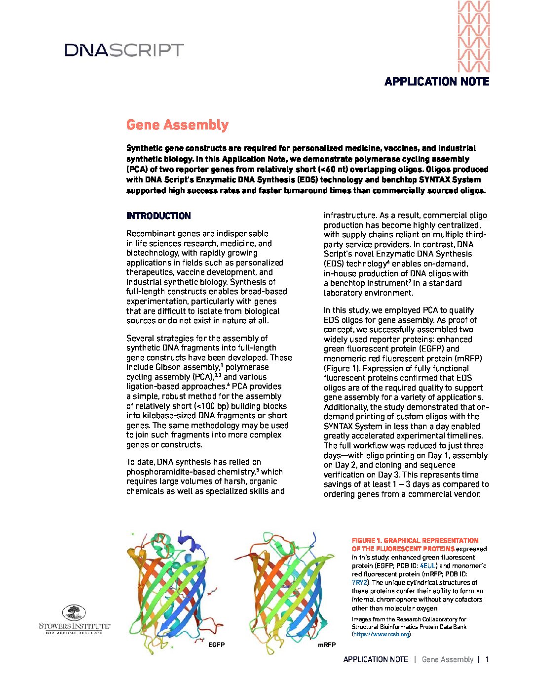 Gene Assembly Application Note